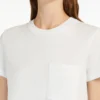 T-shirt i bomullsjersey, optiskt vit T-shirt i bomullsjersey, optiskt vit