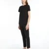 T-shirt i bomullsjersey, svart T-shirt i bomullsjersey, svart