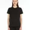 T-shirt i bomullsjersey, svart T-shirt i bomullsjersey, svart