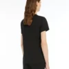 T-shirt i bomullsjersey, svart T-shirt i bomullsjersey, svart