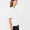T-shirt i bomullsjersey, vit T-shirt i bomullsjersey, vit