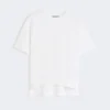 T-shirt i bomullsjersey, vit T-shirt i bomullsjersey, vit