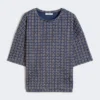 T-shirt i jersey med tryck, marinblå T-shirt i jersey med tryck, marinblå