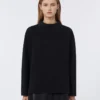 T-shirt i scuba-jersey, svart