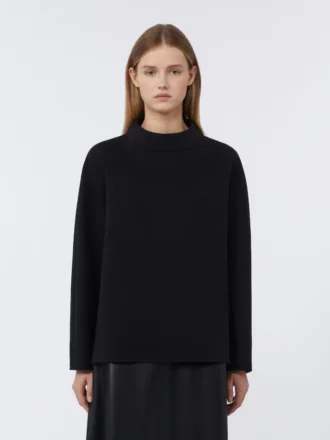 T-shirt i scuba-jersey, svart