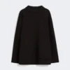 T-shirt i scuba-jersey, svart