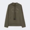 T-shirt i teknisk bomullsjersey, khaki T-shirt i teknisk bomullsjersey, khaki