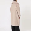 Teddy Bear Icon Coat i alpacka och ull, beige