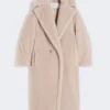 Teddy Bear Icon Coat i alpacka och ull, beige