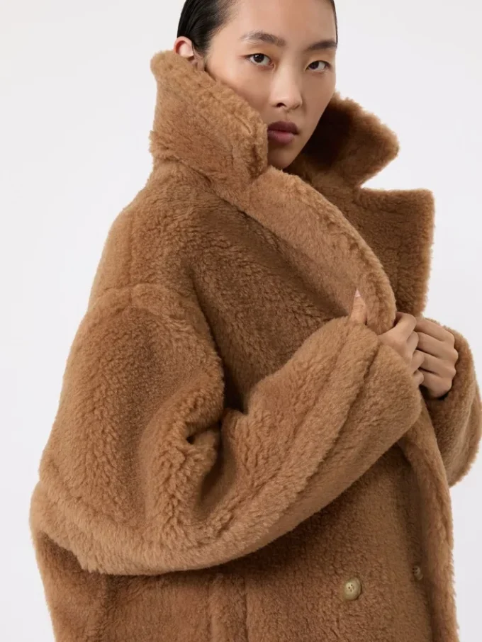 Teddy Bear Icon Coat, kamel