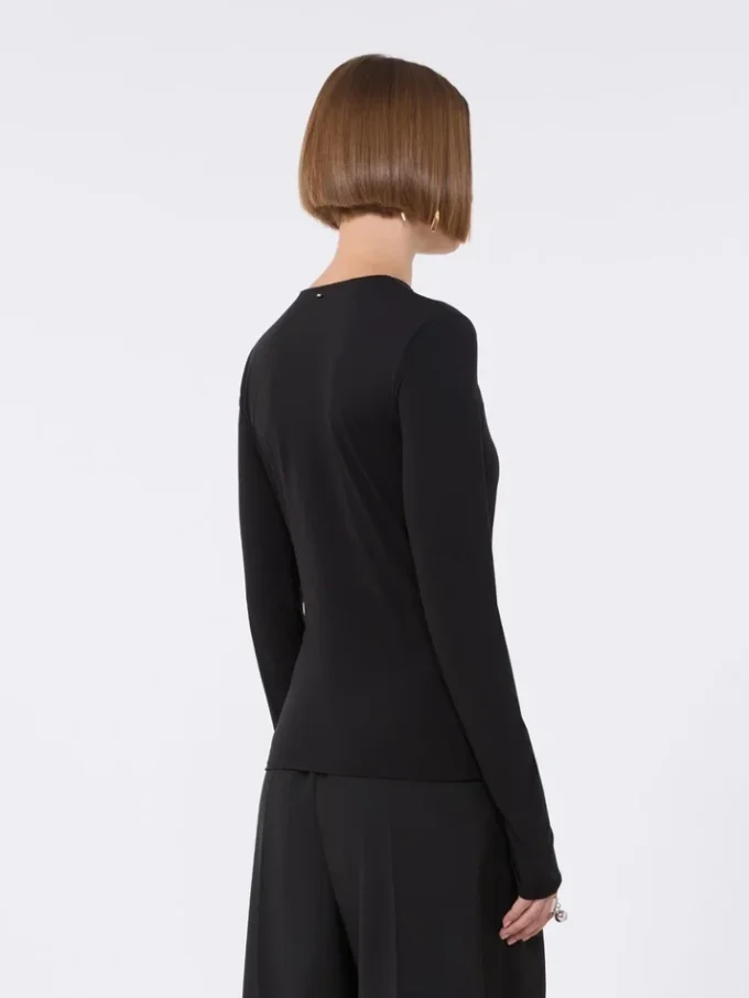 Tight jersey-t-shirt, svart Tight jersey-t-shirt, svart