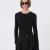 Tight jersey-t-shirt, svart Tight jersey-t-shirt, svart