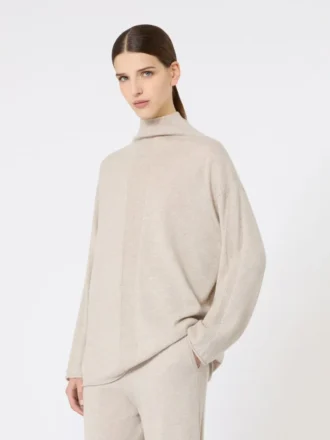 Tröja i kashmirgarn, beige