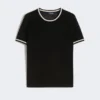 Tröja i rent linne, svart