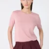 Tröja i siden och bomull, rosa Tröja i siden och bomull, rosa