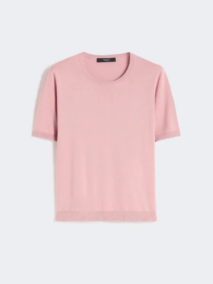 Tröja i siden och bomull, rosa Tröja i siden och bomull, rosa