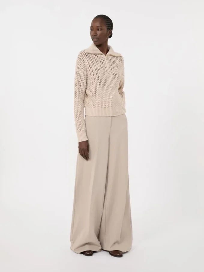 Tröja i ull, kashmir och lurex, albino Tröja i ull, kashmir och lurex, albino