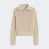 Tröja i ull, kashmir och lurex, albino Tröja i ull, kashmir och lurex, albino