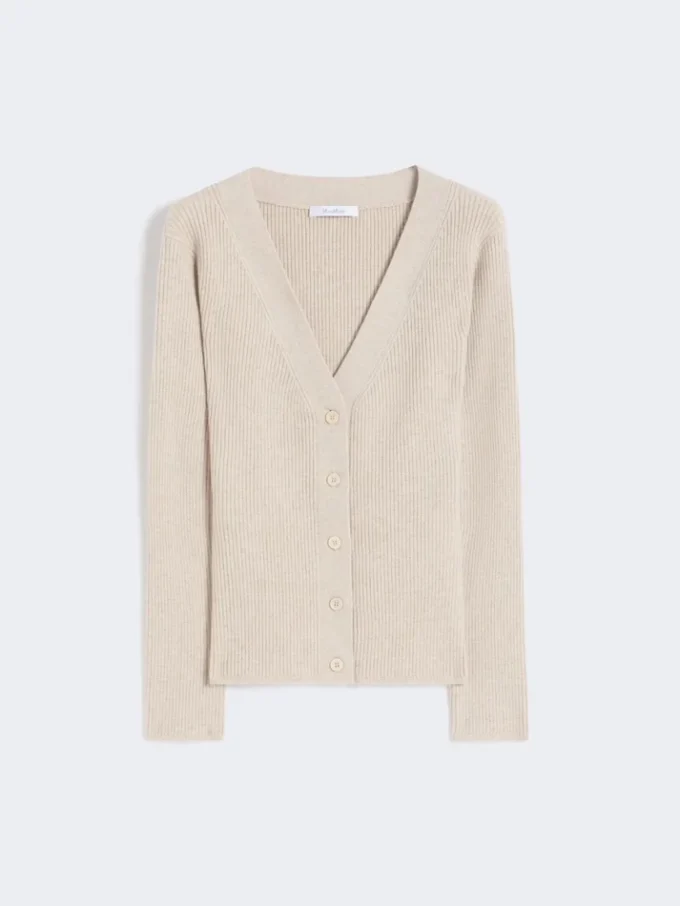Tröja i ull och kashmir, beige Tröja i ull och kashmir, beige