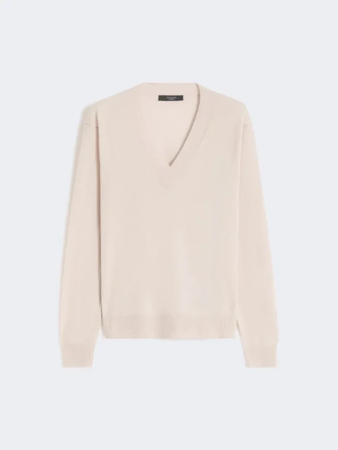 Tröja i ull och kashmir, beige Tröja i ull och kashmir, beige