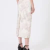 Tryckt pennkjol i organza och gabardin, vit Tryckt pennkjol i organza och gabardin, vit