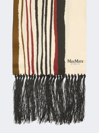 Tryckt silkescarf, turkduva