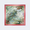Tryckt silkesfoulard, antikrosa Tryckt silkesfoulard, antikrosa