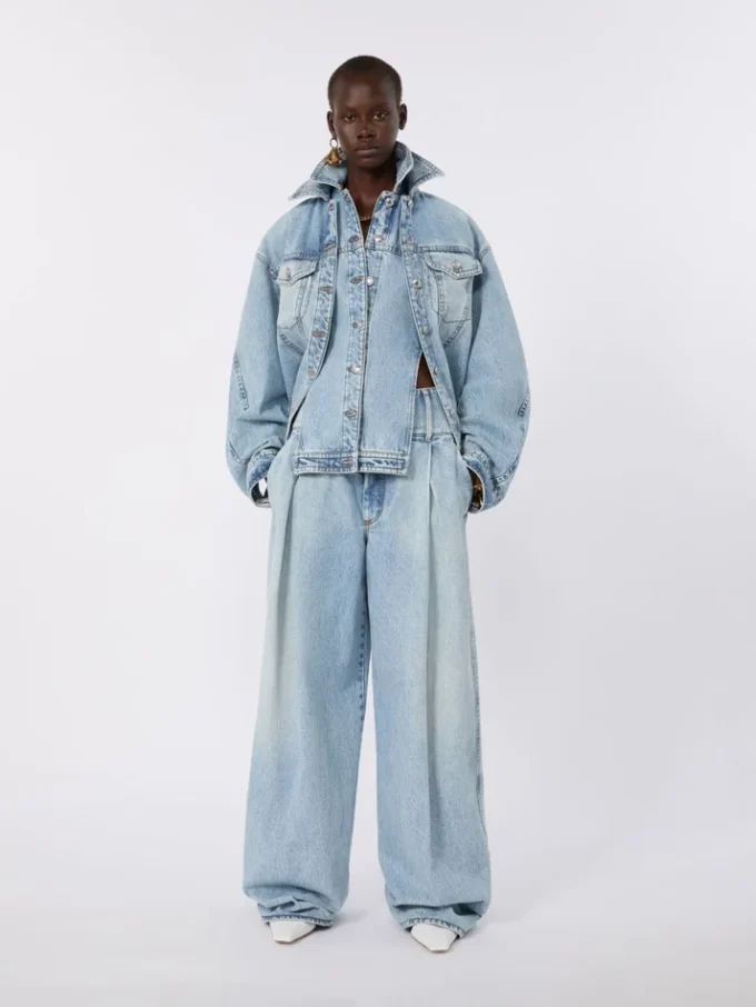 Tvådelad denimjacka, midnattblå Tvådelad denimjacka, midnattblå