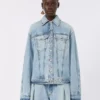 Tvådelad denimjacka, midnattblå Tvådelad denimjacka, midnattblå