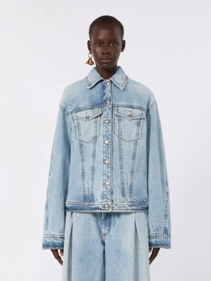 Tvådelad denimjacka, midnattblå Tvådelad denimjacka, midnattblå
