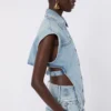 Tvådelad denimjacka, midnattblå Tvådelad denimjacka, midnattblå