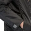 Vadderad, vattenavvisande jacka med huva, svart Vadderad, vattenavvisande jacka med huva, svart