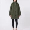 Vattenavvisande parkas i canvas, khaki Vattenavvisande parkas i canvas, khaki
