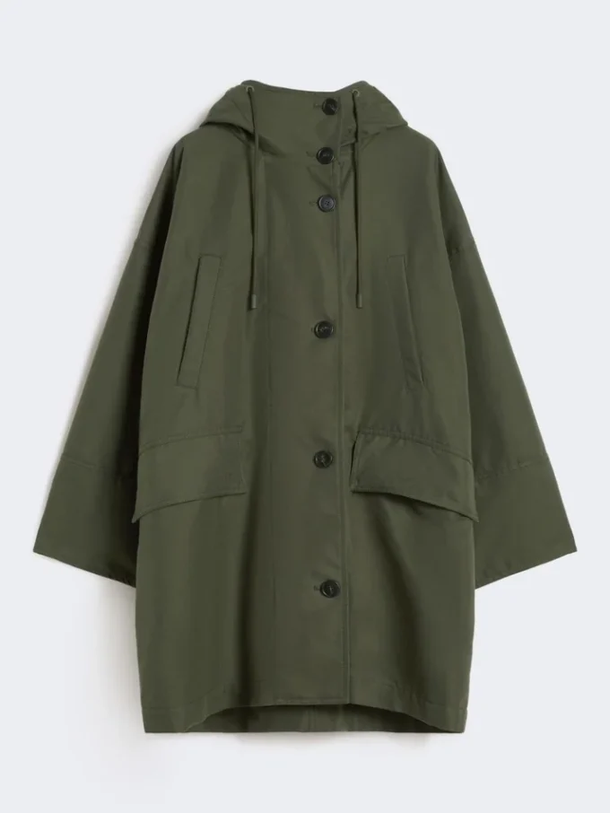 Vattenavvisande parkas i canvas, khaki Vattenavvisande parkas i canvas, khaki
