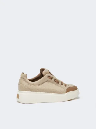 Vattenavvisande sneakers i kashmir, beige