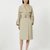 Vattenavvisande trenchcoat i twill med bälte, sand Vattenavvisande trenchcoat i twill med bälte, sand