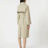 Vattenavvisande trenchcoat i twill med bälte, sand Vattenavvisande trenchcoat i twill med bälte, sand