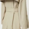 Vattenavvisande trenchcoat i twill med bälte, sand Vattenavvisande trenchcoat i twill med bälte, sand