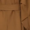 Vattenavvisande trenchcoat i twill med dubbelknäppning, tobaksfärgad Vattenavvisande trenchcoat i twill med dubbelknäppning, tobaksfärgad