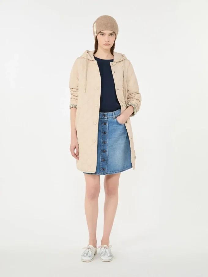 Vattenavvisande, vadderad parka, sand Vattenavvisande, vadderad parka, sand
