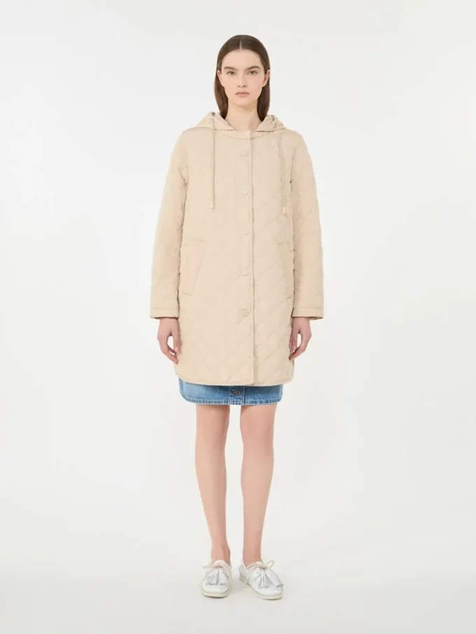 Vattenavvisande, vadderad parka, sand Vattenavvisande, vadderad parka, sand