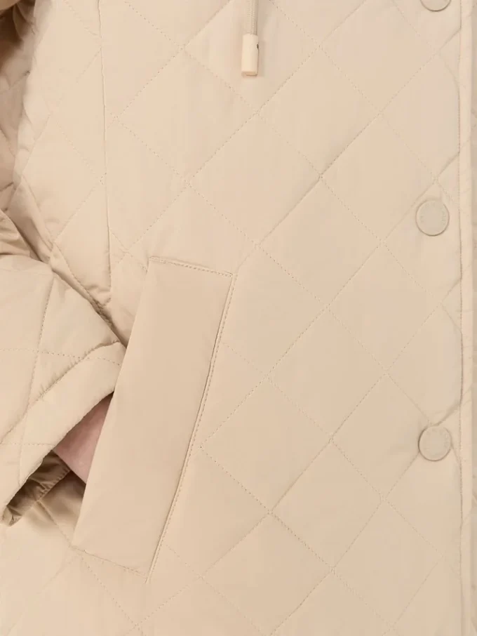 Vattenavvisande, vadderad parka, sand Vattenavvisande, vadderad parka, sand
