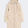 Vattenavvisande, vadderad parka, sand Vattenavvisande, vadderad parka, sand
