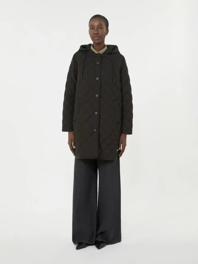 Vattenavvisande, vadderad parka, svart Vattenavvisande, vadderad parka, svart