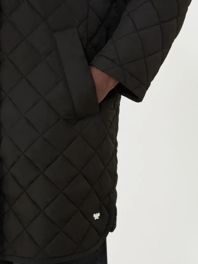 Vattenavvisande, vadderad parka, svart Vattenavvisande, vadderad parka, svart