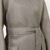 Överdimensionerad kappa i jersey-mesh, mellangrå Överdimensionerad kappa i jersey-mesh, mellangrå