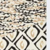 Överdimensionerad scarf i tryckt siden, beige Överdimensionerad scarf i tryckt siden, beige