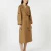 Överdimensionerad vattenavvisande trenchcoat i twill, brun Överdimensionerad vattenavvisande trenchcoat i twill, brun