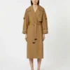 Överdimensionerad vattenavvisande trenchcoat i twill, brun Överdimensionerad vattenavvisande trenchcoat i twill, brun