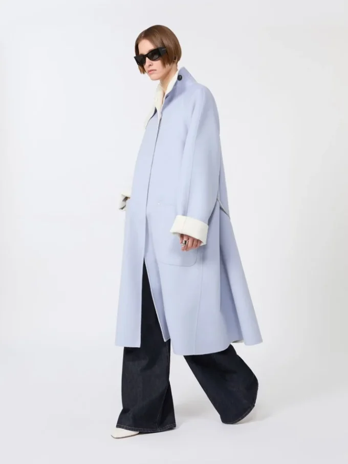 Vändbar kappa i Pure Wool, avio Vändbar kappa i Pure Wool, avio